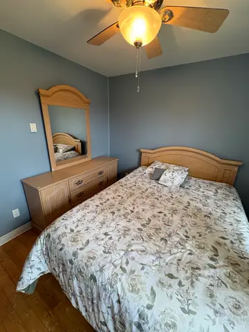 18: Bed Frame Set - Light Wash. Bed W64 H80 D47; Dresser W66 H31.5 D17; Mirror W35.5 H49.5 D1 (Bring Tools to Dissasemble) - thumbnail 2