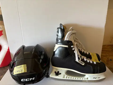 181: Helmet, Bauer Hockey Skates - S10 - online auction on EastBid