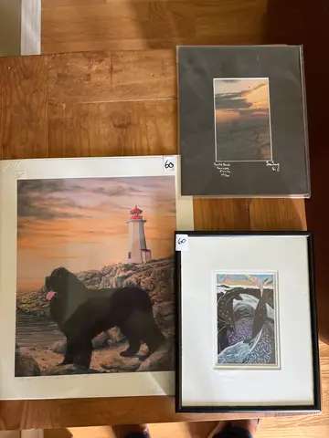 60: Art Prints (3 pics) - online auction on EastBid
