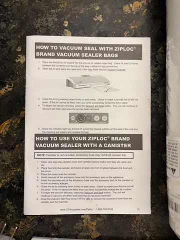 94: Ziploc Vacuum Sealer - thumbnail 3