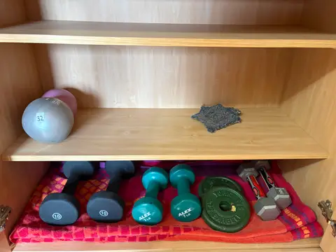 32: Weight Set (Medicine Ball, Free Weights) - online auction on EastBid