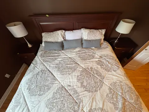 3: Brown + White King Bed Set - thumbnail 2