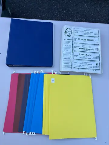 19: 1960s St. John's Phone Book in Vinyl Cover, Binder and Folders - online auction on EastBid