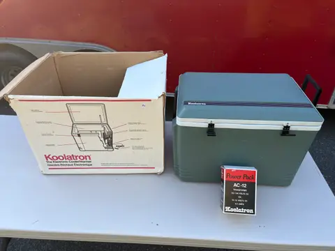 20: Electric Cooler/Warmer - Koolatron 12V, 48-Can, AC Adapter, Box - thumbnail 1