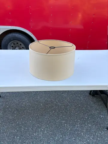 26: 15" Drum Lamp Shade, Cream - thumbnail 1