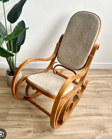 52: Bentwood Rocking Chair with Cushions (Disassembled) - thumbnail 2