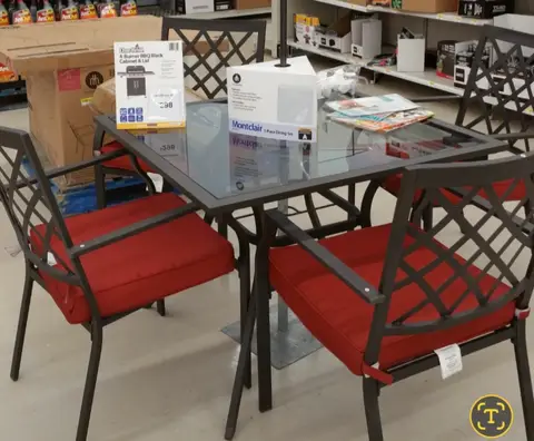 131: 5-Piece Patio Dining Set, hometrends Montclair, Disassembled - thumbnail 4