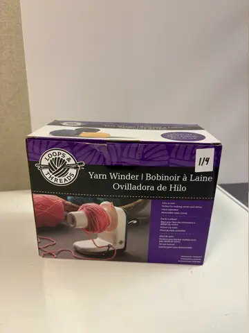 114: Yarn Ball Winder, Loops & Threads, Boxed - online auction on EastBid