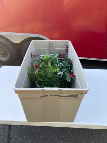 22: Christmas Berry Lot - Red Berry Sprays, Picks and Holly Bush - thumbnail 5