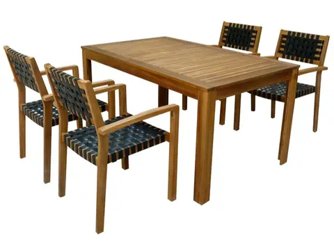 31: Teak Table and 4 Chairs - thumbnail 2